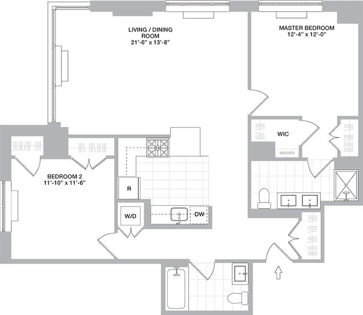 2 Floor Plans with 2 luxury bedrooms for Rent in New Jersey
