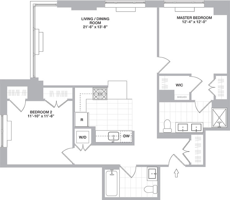 Luxury 2 Bedrooms for Rent in New Jersey With Plenty of Closet Space 2 Floor Plans with 2 luxury bedrooms for Rent in New Jersey