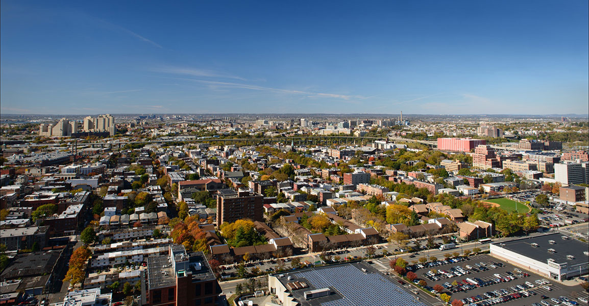 Western New Jersey as Seen from Jersey City Luxury Apartments for Rent